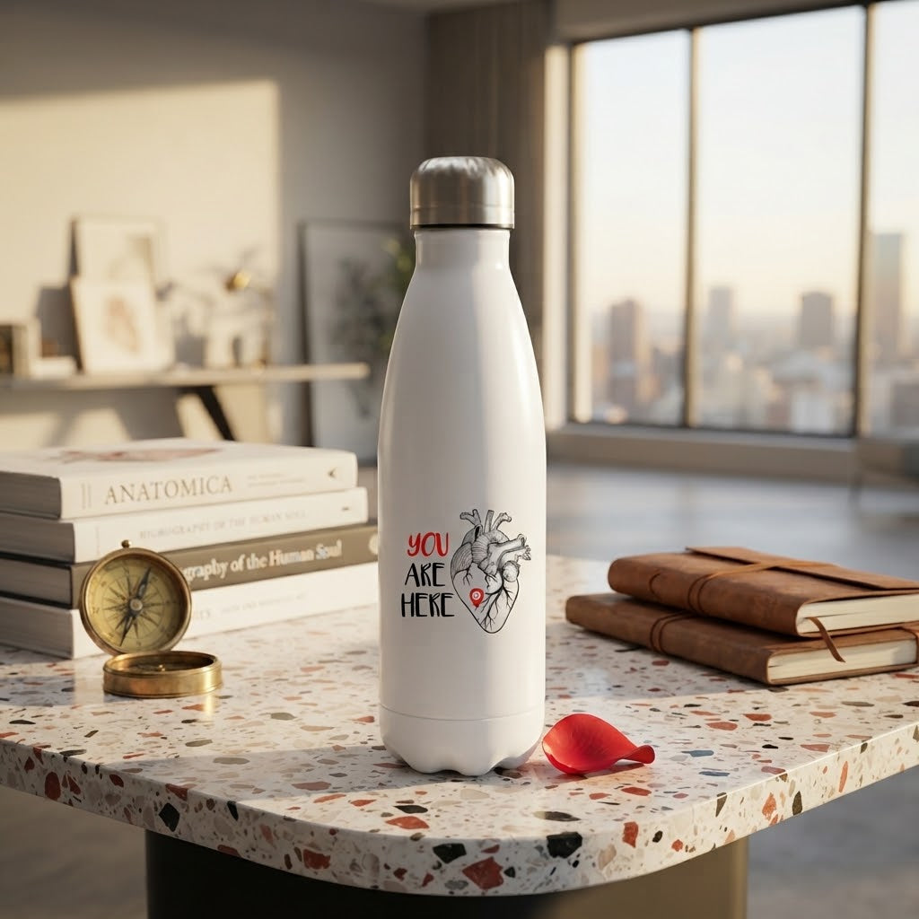 FMstyles - MA007 - You are here in my heart Love Water Bottle