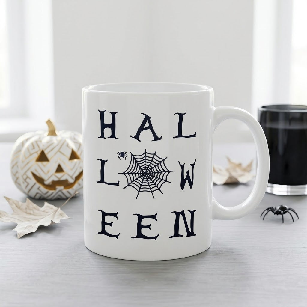 Halloween Theme Ceramic White Coffee Mug