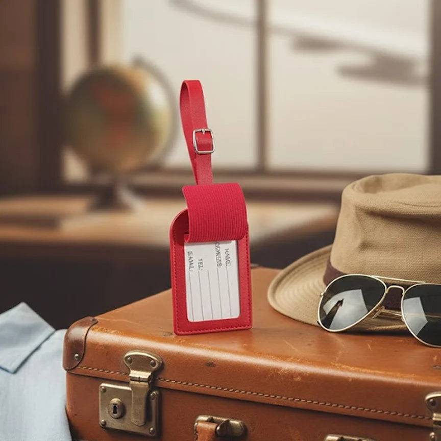 Elevate Your Journey: Personalized Premium PU Leather Luggage Tags
