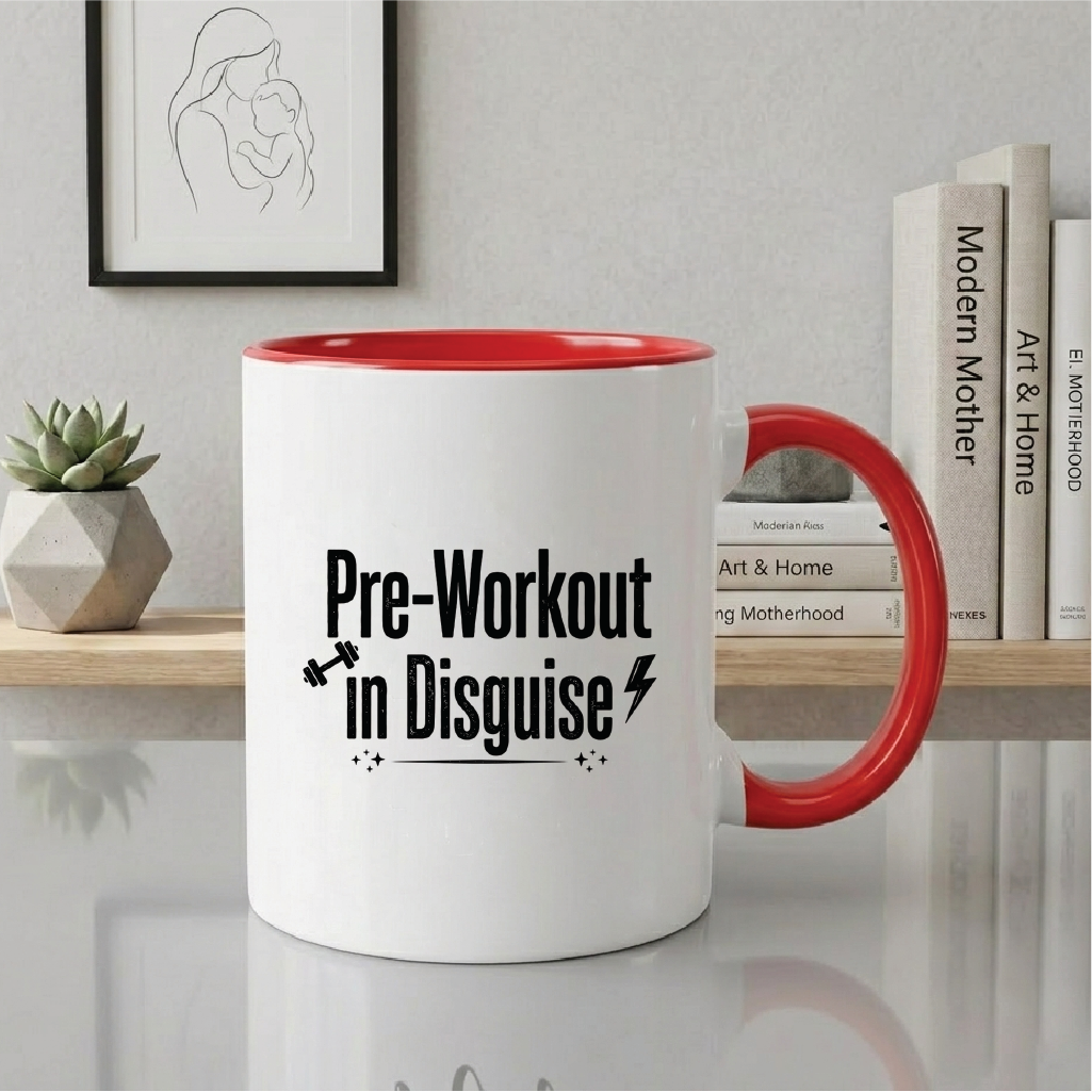 Pre-Workout in Disguise - Quote Printed Premium Coffee Mugs & Cups (5 Options) MG1071