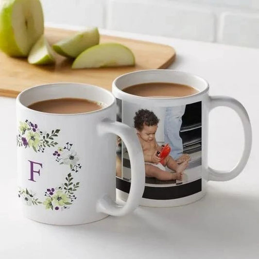 Classic Canvas: Customizable White Ceramic Mug