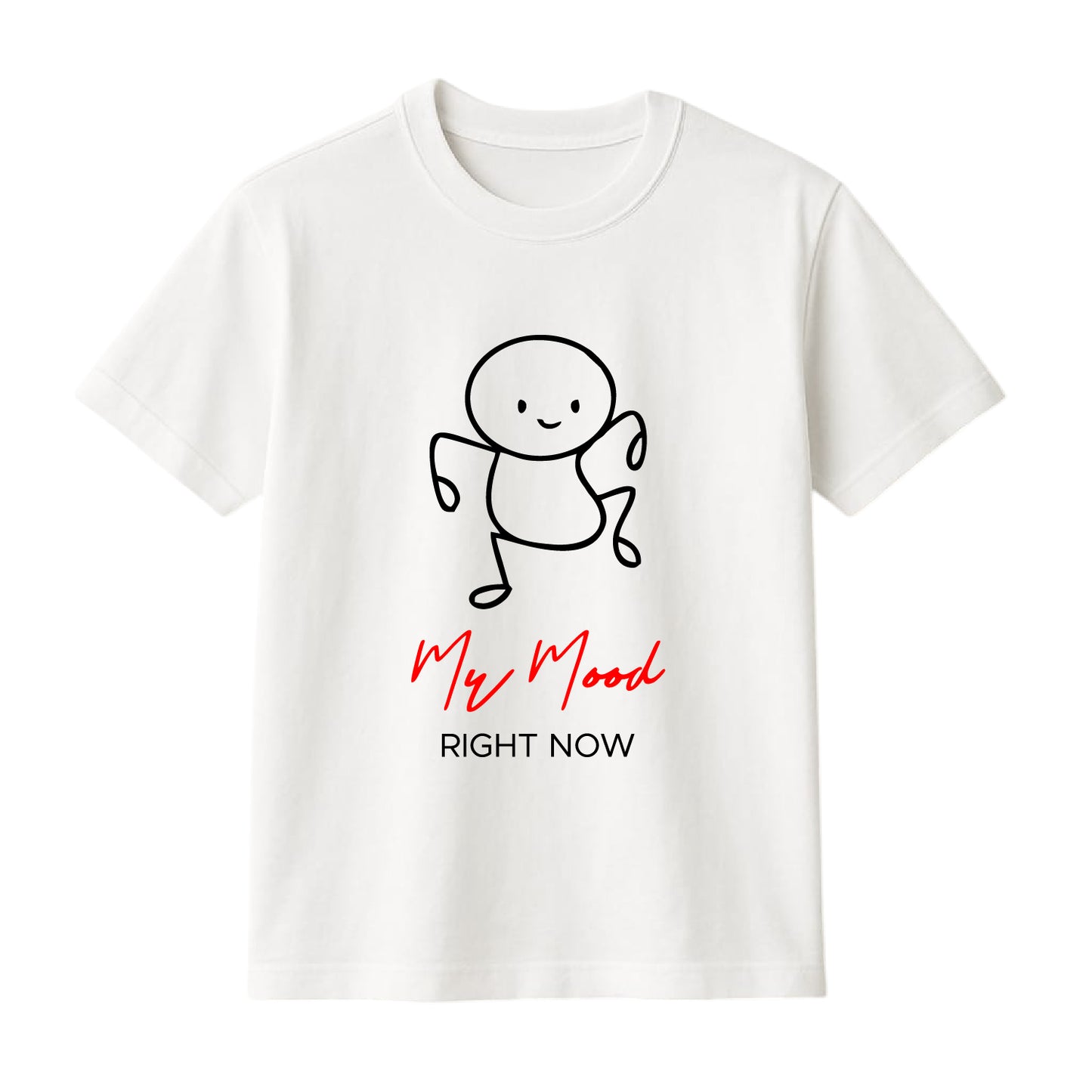 FMstyles Brand "My Mood Right Now" Cute Doodle Graphic Unisex T-Shirt