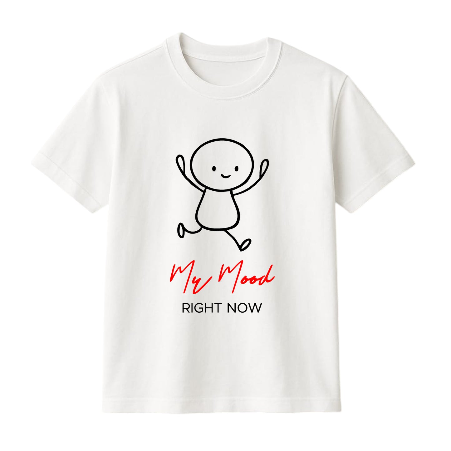 FMstyles Brand "My Mood Right Now" Cute Doodle Graphic Unisex T-Shirt