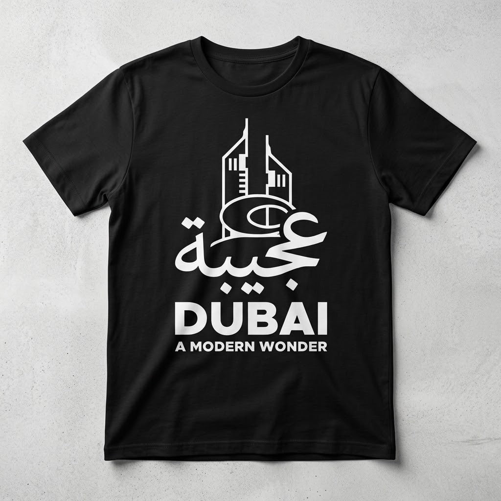تيشيرت للجنسين قطن 100% بتصميم وادي الجبل المشرق