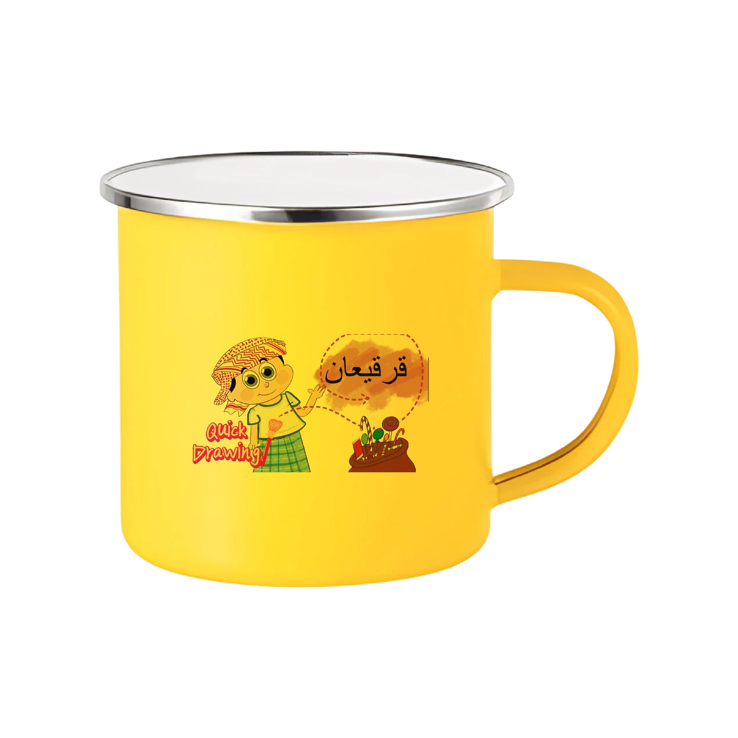 Arabic Carton Quick Drawing Premium Drinkware Collection – Coffee & Tea Mugs