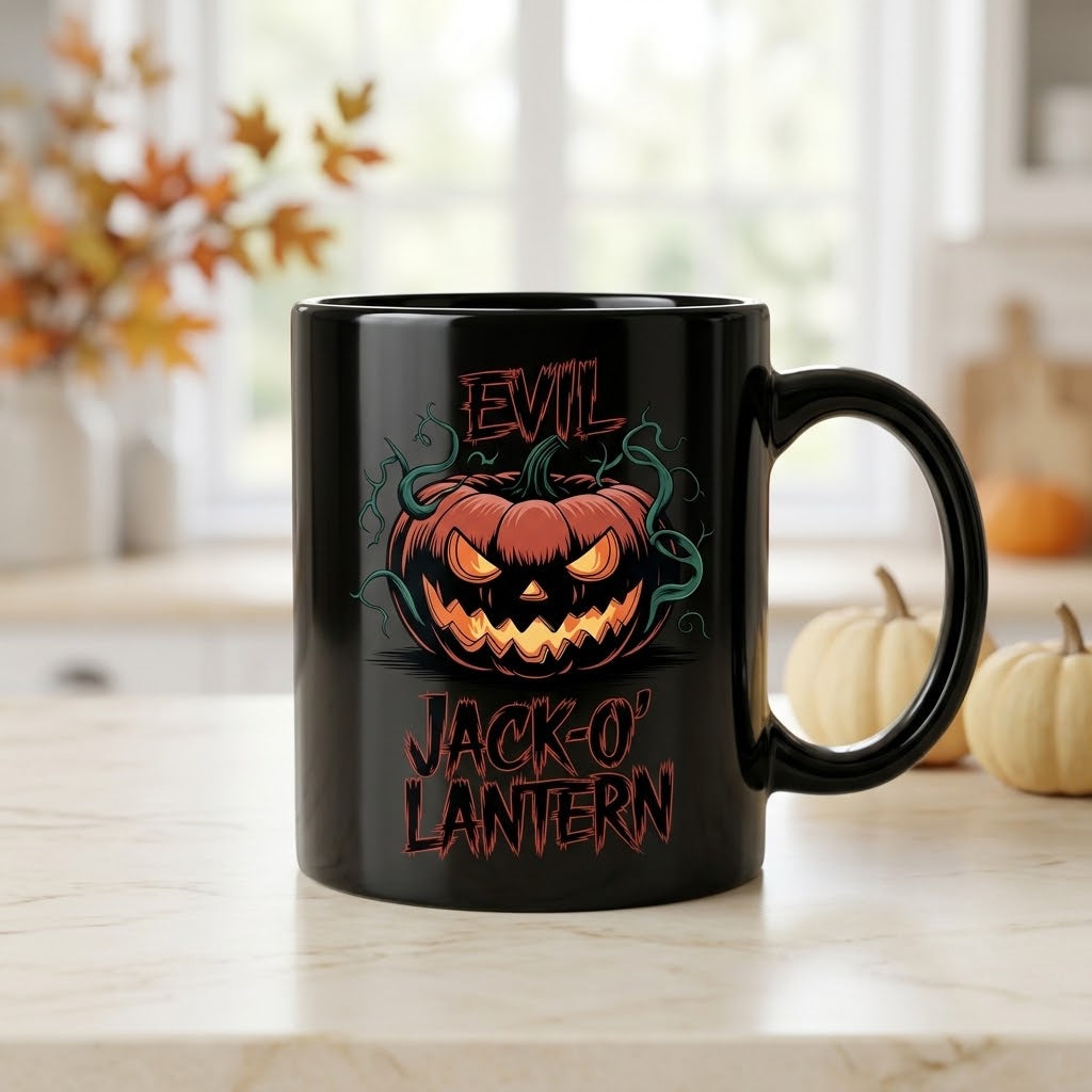 Spooky Season Halloween Ceramic Black Coffee Mug