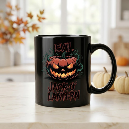 Spooky Season Halloween Ceramic Black Coffee Mug
