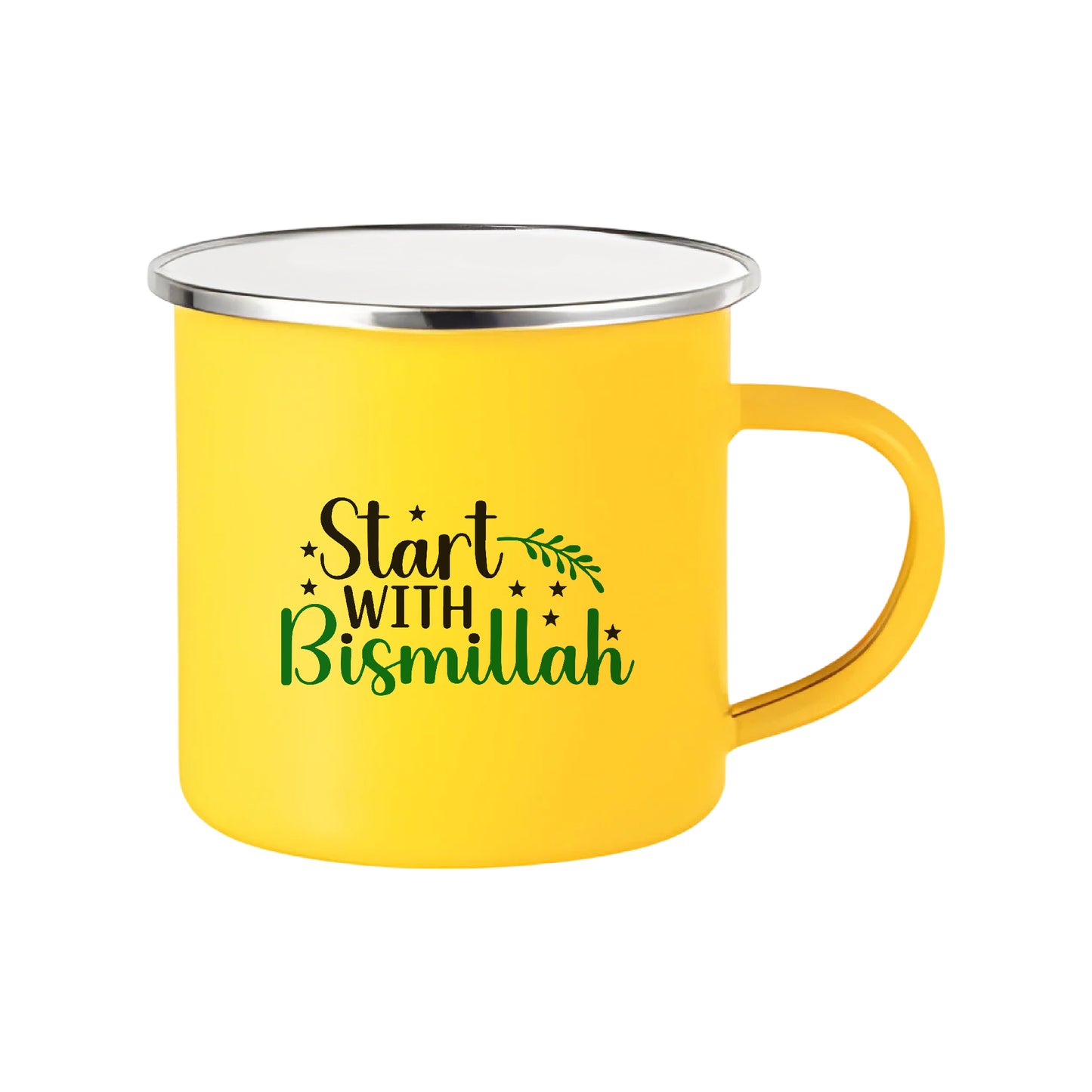 "Start with Bismillah" Premium Drinkware Collection – Coffee & Tea Mugs