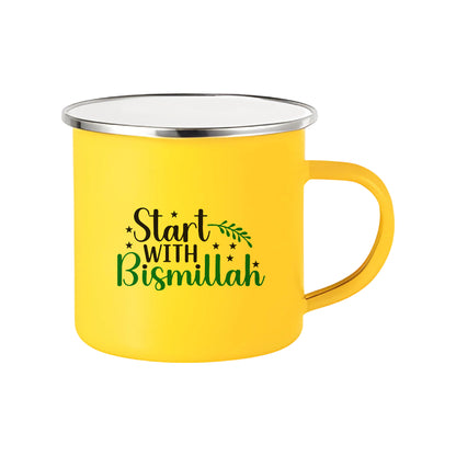 "Start with Bismillah" Premium Drinkware Collection – Coffee & Tea Mugs