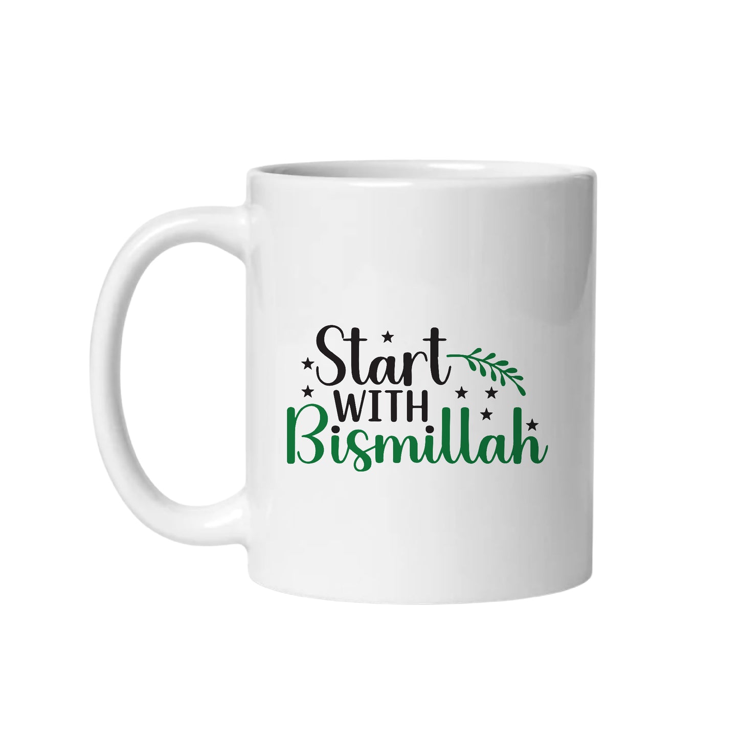 "Start with Bismillah" Premium Drinkware Collection – Coffee & Tea Mugs