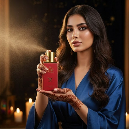 Faiza Red by FMstyles: A Symphony of Arabian Elegance, Khamrah Fragrance, Luxury Perfume image 3
