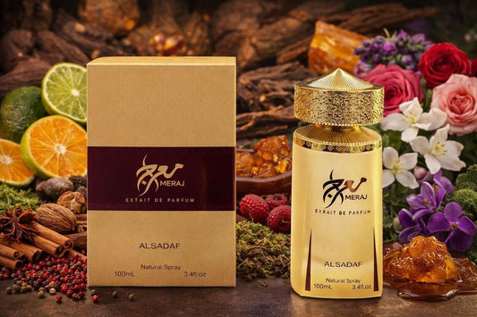 Meraj by Al Sadaf – Extrait de Parfum (100ml), Experience the Golden Essence of Luxury image 1