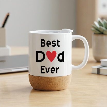 Best Dad Coffee Mug, Best Dad Ever Unique Birthday Gifts Idea for Dad Father Papa Daddy Cup White, 11 Oz