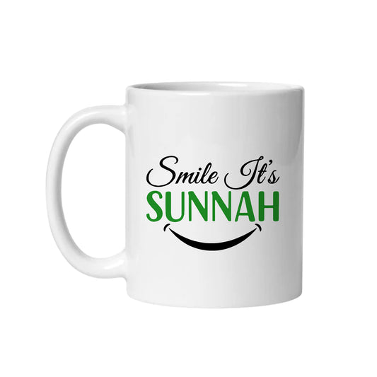 "Smile it's Sunnah" Premium Drinkware Collection – Coffee & Tea Mugs