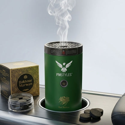 Premium Bakhoor Combo: Rechargeable Electric Burner & Bakhoor Marwan image 2