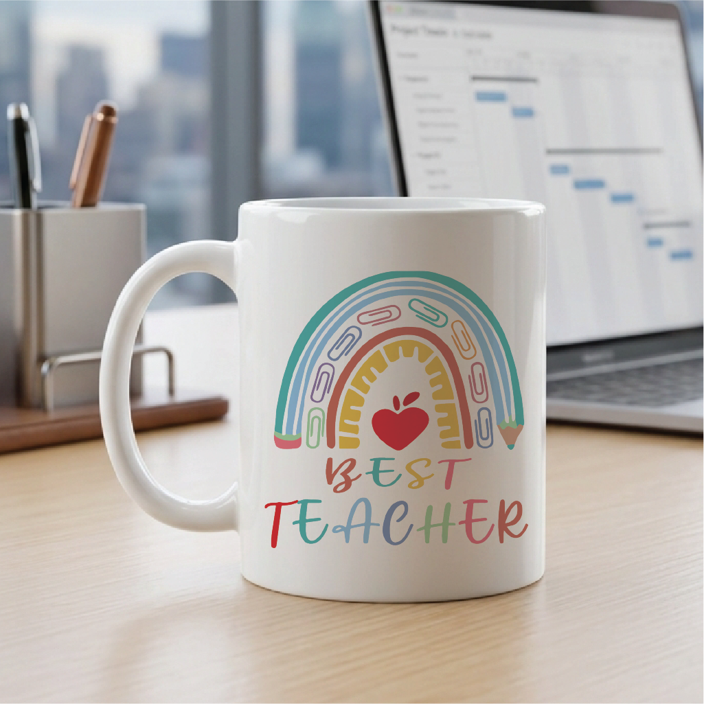 Best Teacher Coffee Mug, Best Teacher Mug, Teacher Appreciation Gift, Teacher Mug, Teacher Gifts, Travel Mug, Teachers Day Gifts, Gift for Teacher - 11oz Novelty Coffee Mug (best)