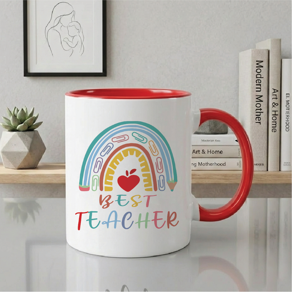 Best Teacher Coffee Mug, Best Teacher Mug, Teacher Appreciation Gift, Teacher Mug, Teacher Gifts, Travel Mug, Teachers Day Gifts, Gift for Teacher - 11oz Novelty Coffee Mug (best)