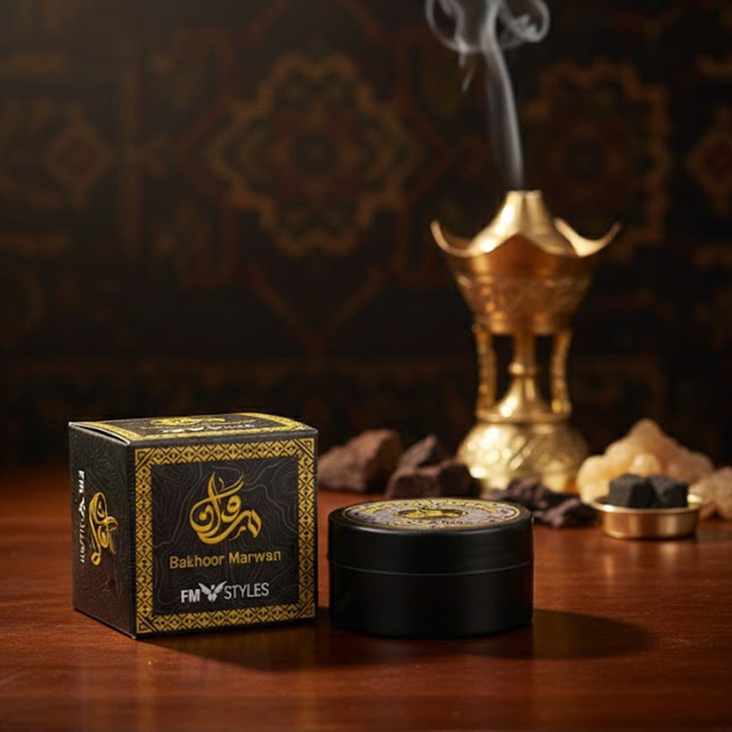 Bakhoor Marwan by FMstyles - Premium Oud-Infused Incense for an Atmosphere of Elegance image 2