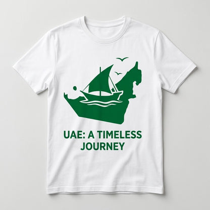 FMstyles - 100% Cotton Round Neck Unisex T-Shirt – UAE: A Timeless Journey