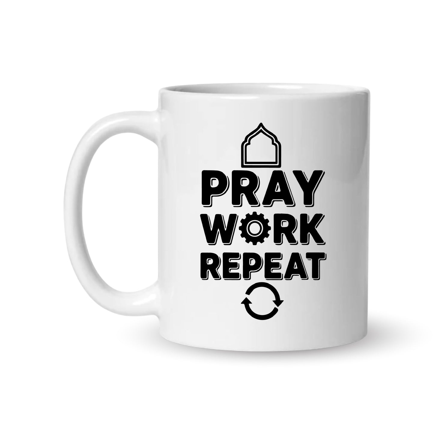 Pray Work Repeat – Coffee & Tea Mugs