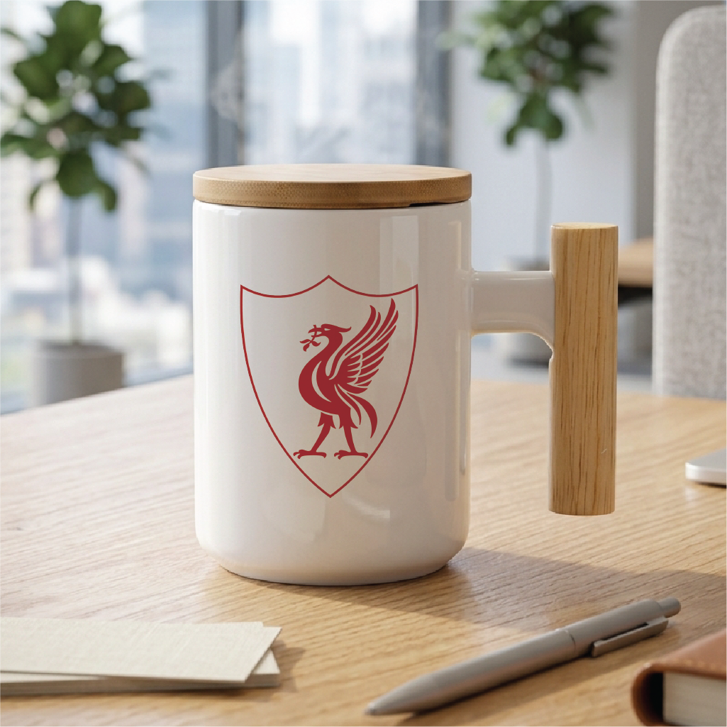 Liverpool FC Mug - LFC Coffee Mug - Crest Coffee & Tea Cup for Reds Supporters