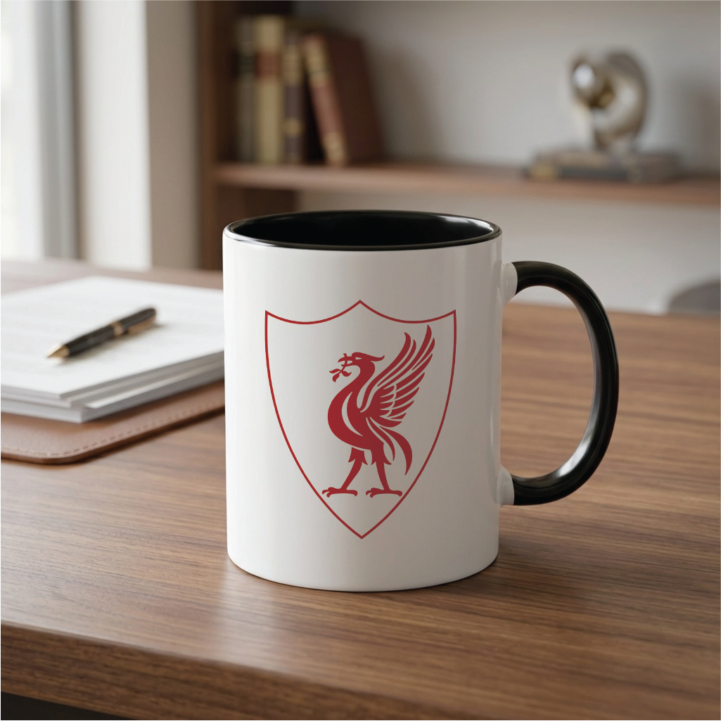 Liverpool FC Mug - LFC Coffee Mug - Crest Coffee & Tea Cup for Reds Supporters