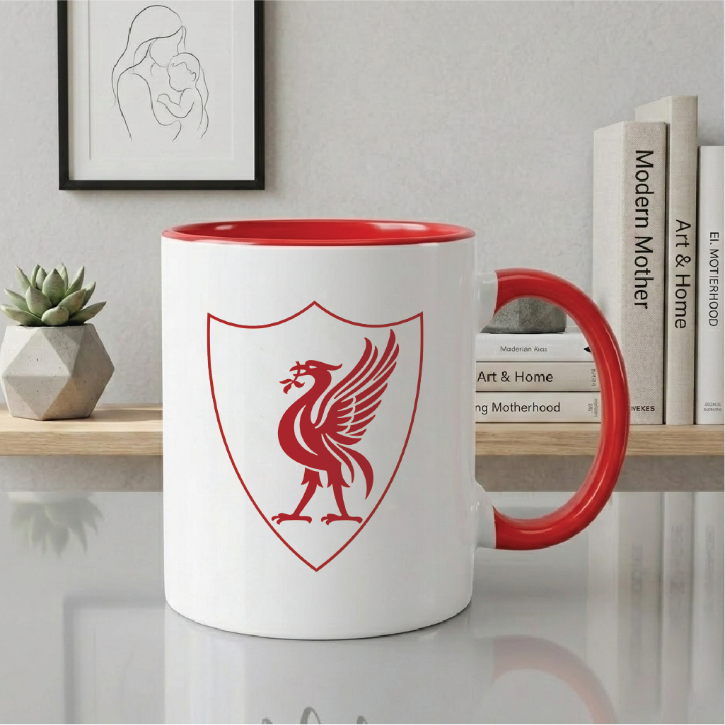 Liverpool FC Mug - LFC Coffee Mug - Crest Coffee & Tea Cup for Reds Supporters