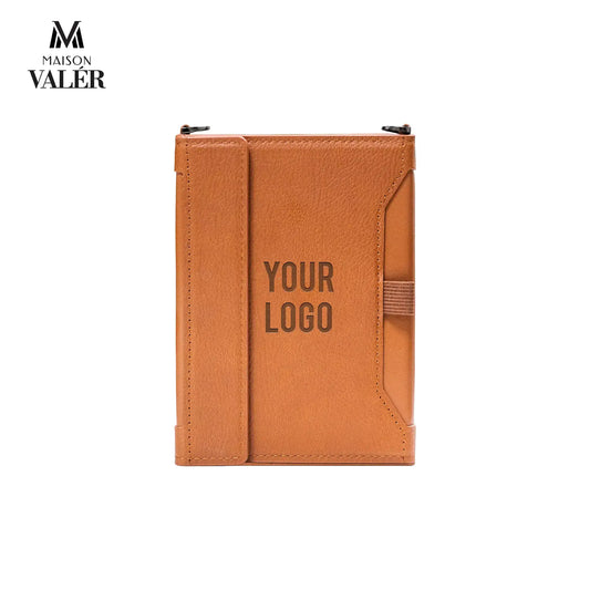 Personalized - Premium Leather Travel Wallet & Passport Holder Brown