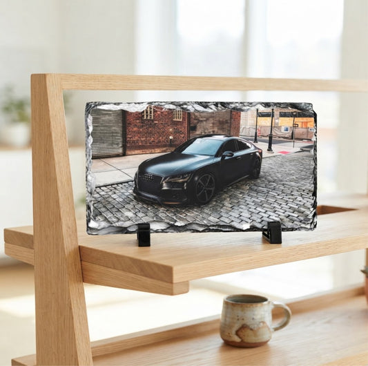 Personalized Rectangular Photo Rock Slate for Custom Gifts and Decor (20 x 12 cm)