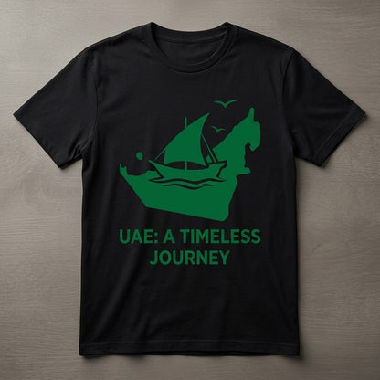 FMstyles - 100% Cotton Round Neck Unisex T-Shirt – UAE: A Timeless Journey