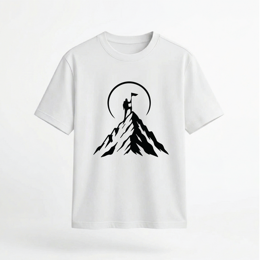 Mountain Peak Summit Graphic 100% Cotton Unisex T-Shirt