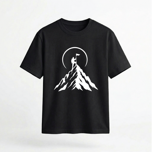 Mountain Peak Summit Graphic 100% Cotton Unisex T-Shirt