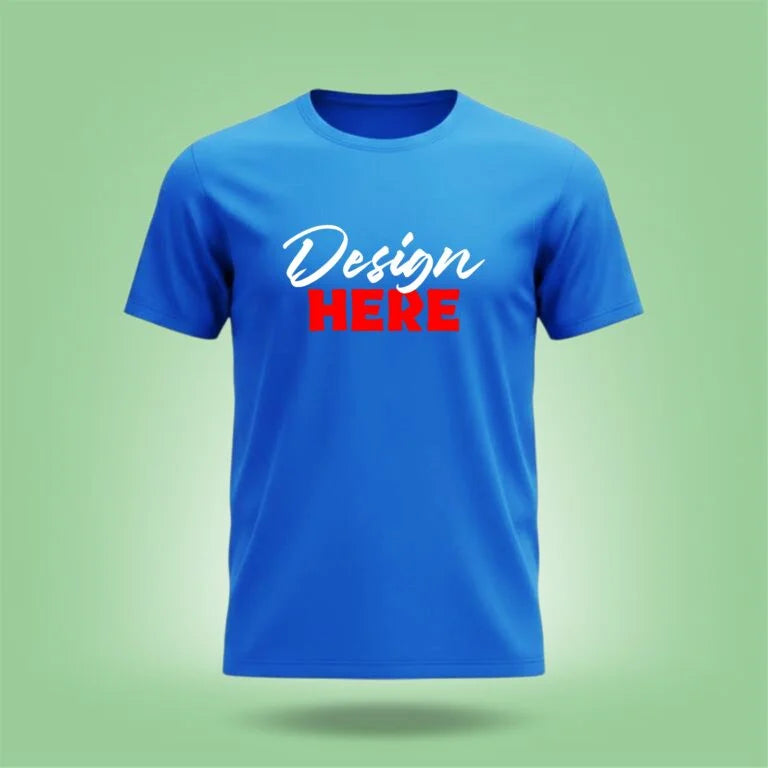 Personalized Multi Color Design Printed Crew Neck Unisex T-Shirt [7 Colors]