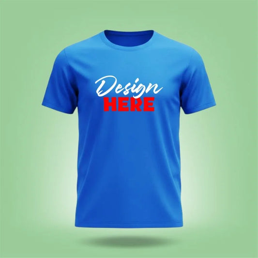 Personalized Multi Color Design Printed Crew Neck Unisex T-Shirt [7 Colors]