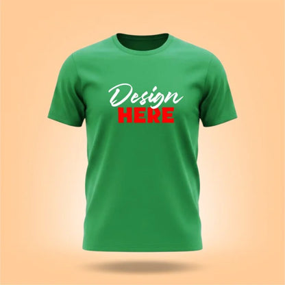 Personalized Multi Color Design Printed Crew Neck Unisex T-Shirt [7 Colors]