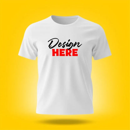 Personalized Multi Color Design Printed Crew Neck Unisex T-Shirt [7 Colors]