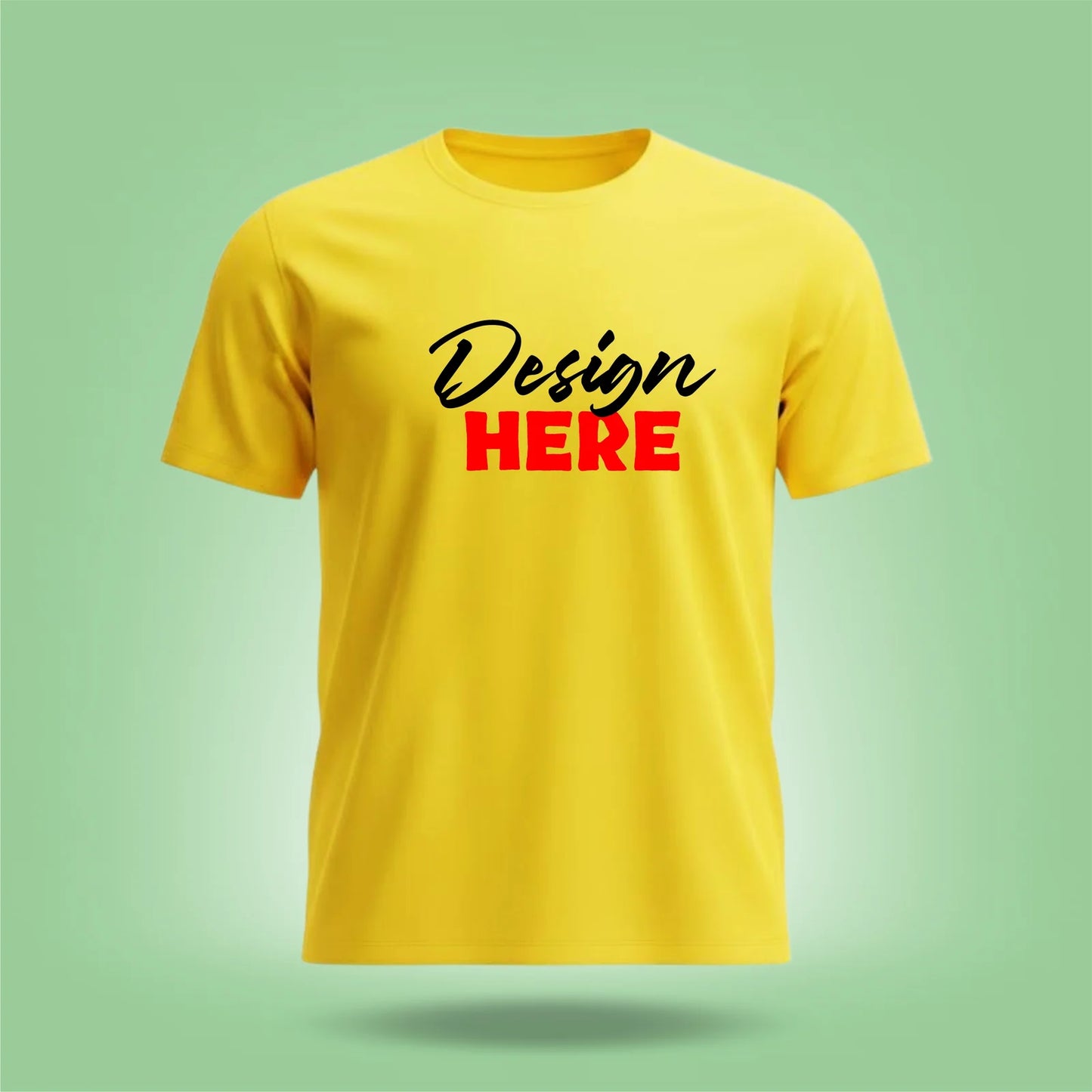Personalized Multi Color Design Printed Crew Neck Unisex T-Shirt [7 Colors]