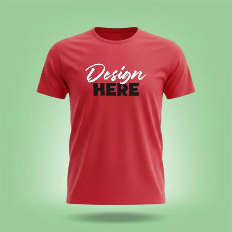 Personalized Multi Color Design Printed Crew Neck Unisex T-Shirt [7 Colors]