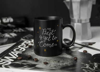 Personalized Photo or Logo Printed Black Mug