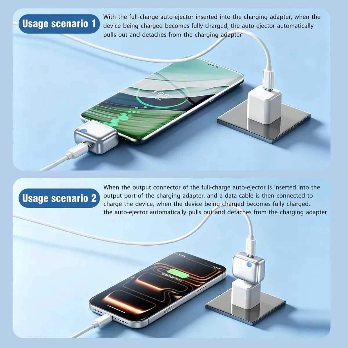 Smart Auto Power-Off Charging Adapter