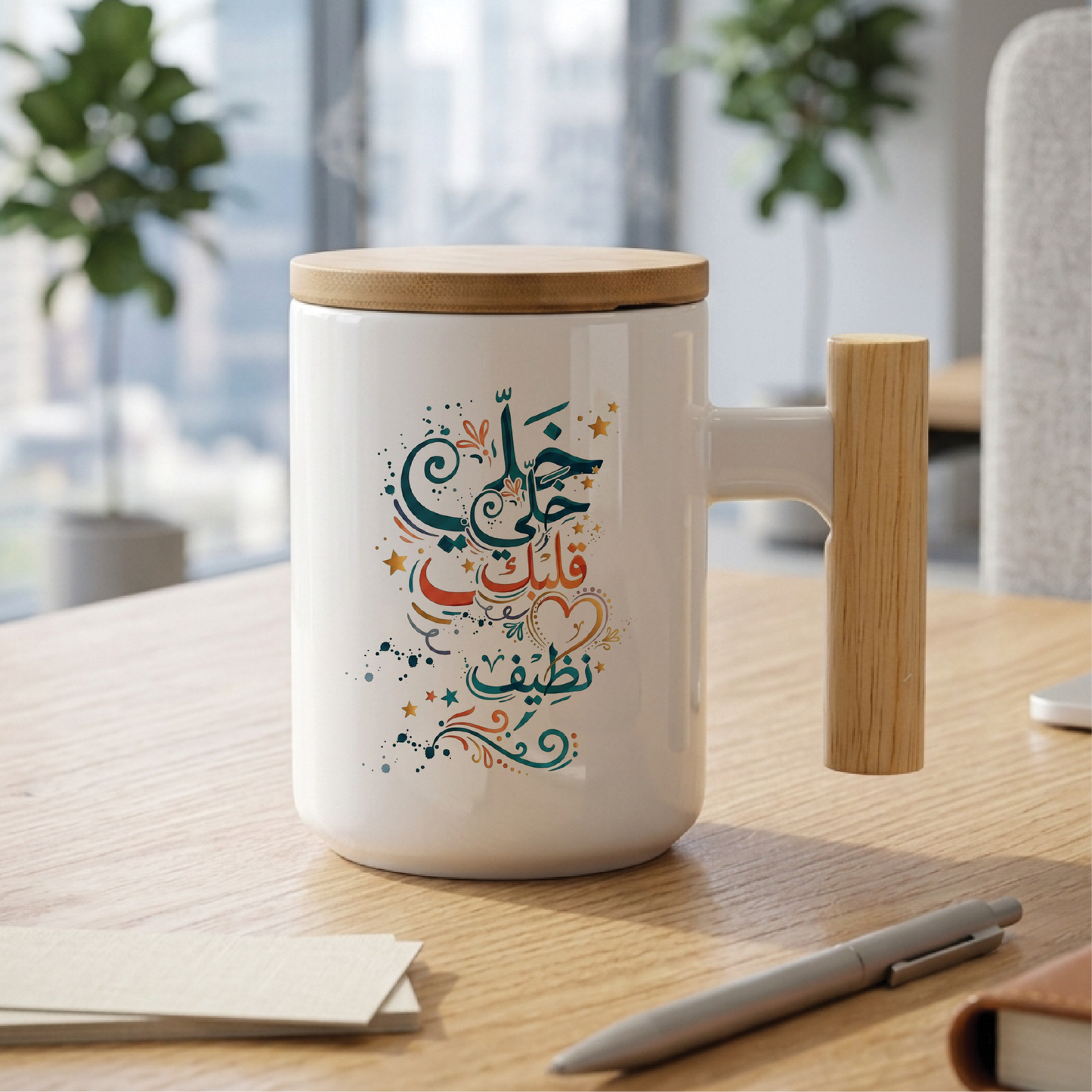 Keep your heart Pure خلي قلبك نظيف - Quote Printed Premium Coffee Mugs & Cups (5 Options)