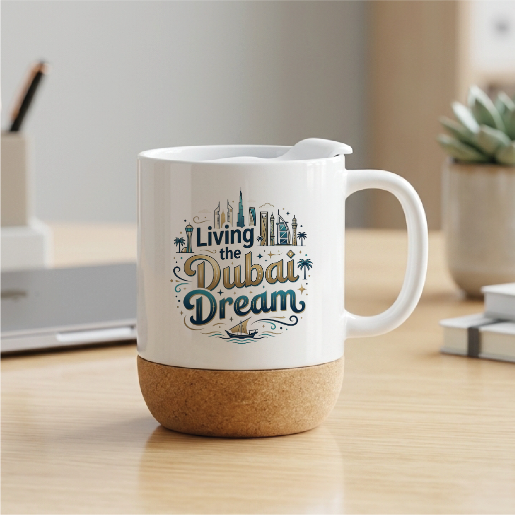 Living the Dubai Dream - Quote Printed Premium Coffee Mugs & Cups (5 Options) MG1055