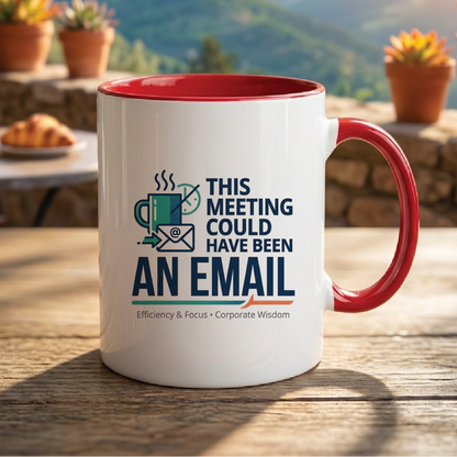 This Meeting Could Have Been an Email - Quote Printed Premium Coffee Mugs & Cups (5 Options) MG1063