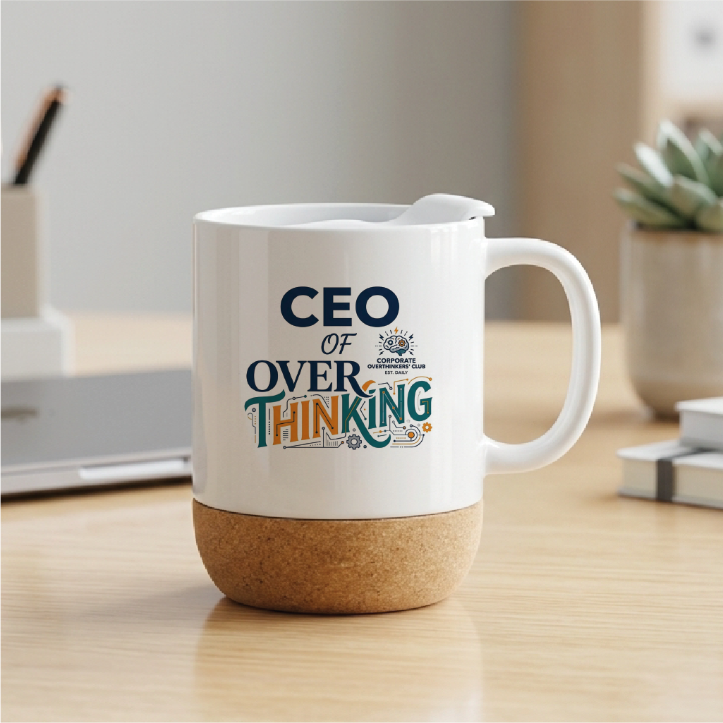 CEO of Overthinking - Quote Printed Premium Coffee Mugs & Cups (5 Options) MG1065