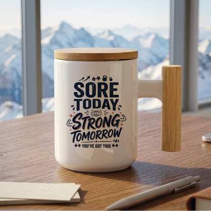 Sore Today, Strong Tomorrow - Quote Printed Premium Coffee Mugs & Cups (5 Options) MG1074