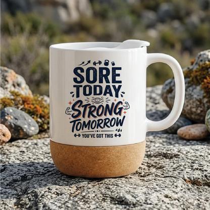 Sore Today, Strong Tomorrow - Quote Printed Premium Coffee Mugs & Cups (5 Options) MG1074