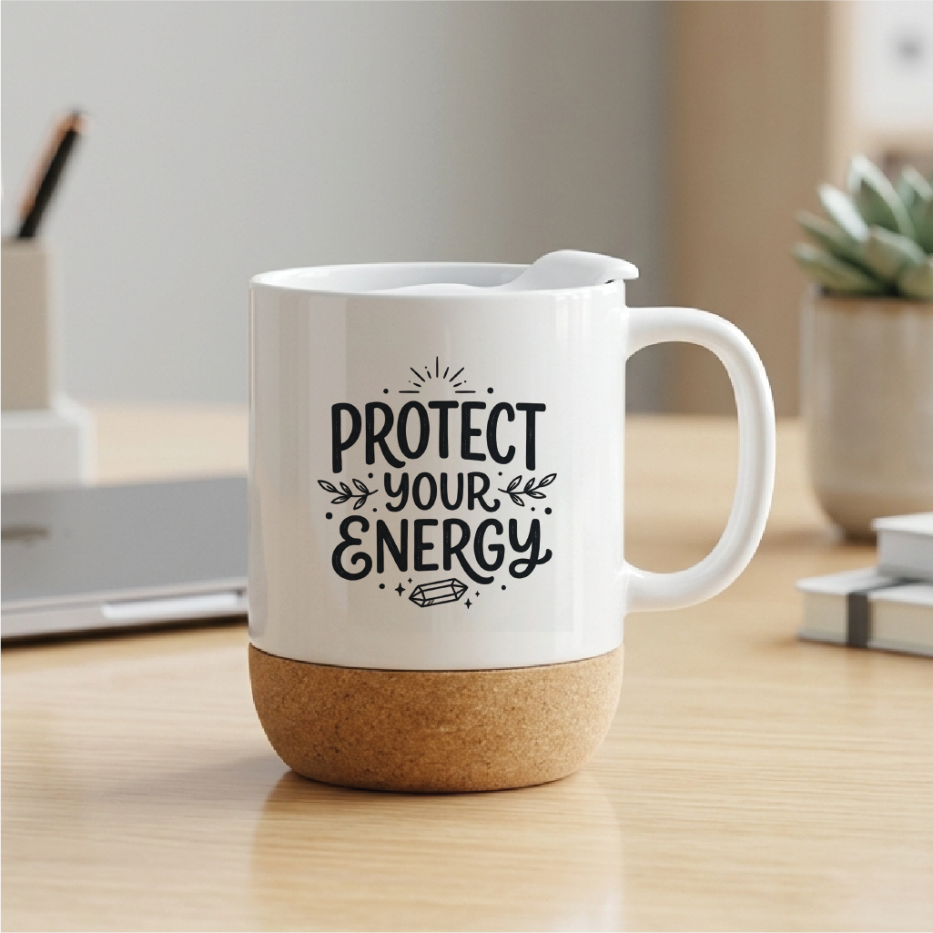 Protect Your Energy - Quote Printed Premium Coffee Mugs & Cups (5 Options) MG1076