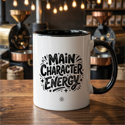 Main Character Energy - Quote Printed Premium Coffee Mugs & Cups (5 Options) MG1079
