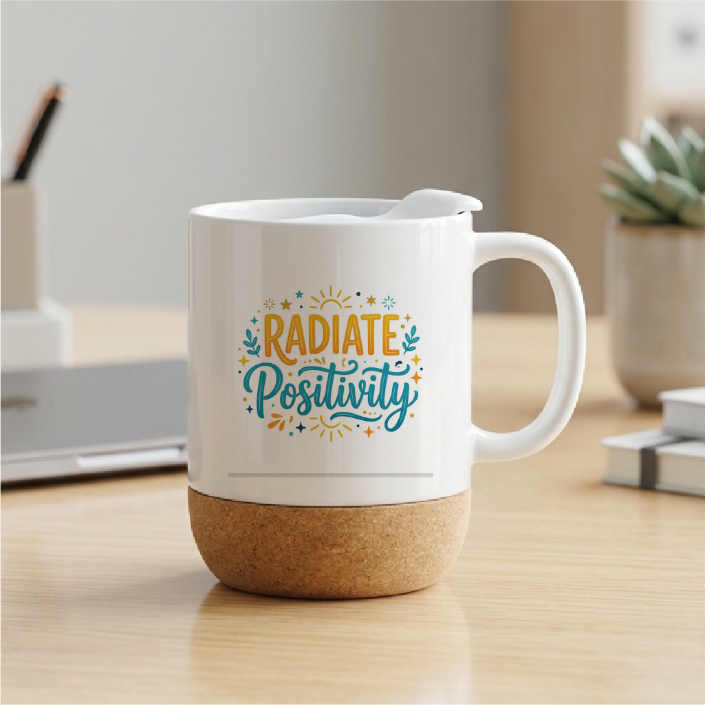 Radiate Positivity - Quote Printed Premium Coffee Mugs & Cups (5 Options) MG1080