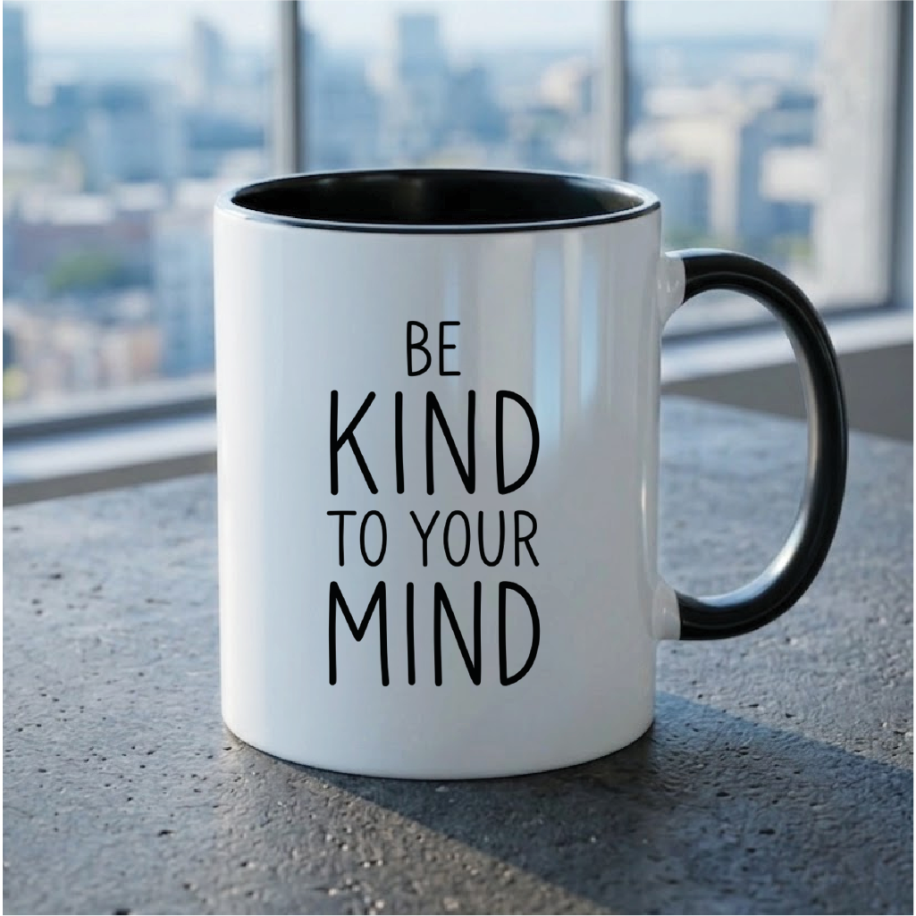 Be Kind to Your Mind - Quote Printed Premium Coffee Mugs & Cups (5 Options) MG1082